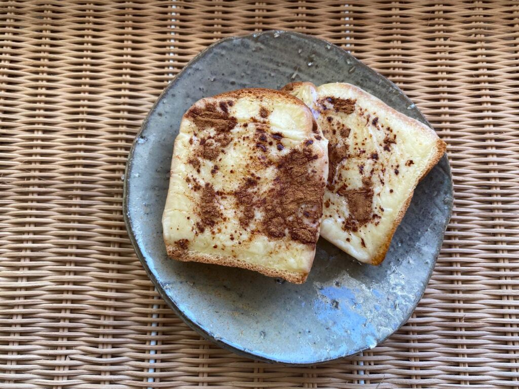 シナモンチーズトーストレシピ