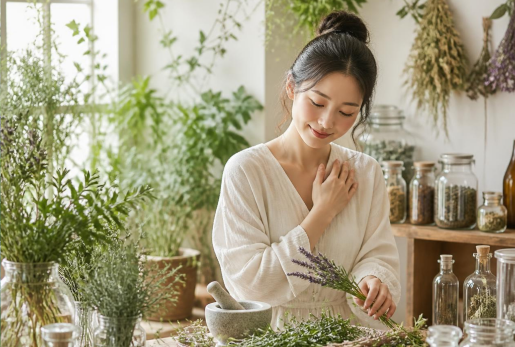 ハーブ 植物療法 フィトテラピー 女性