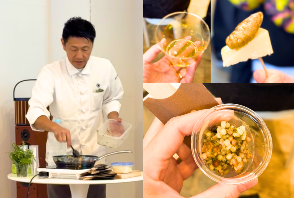 MeDiet Japan 2026 オリーブオイル チーズ ナッツ サルデーニャ 伝統パスタ フレグラサルデーニャ料理店 タロス シェフ馬場圭太郎さん